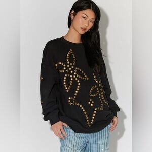 FP Ragabond Stud Flower Pullover